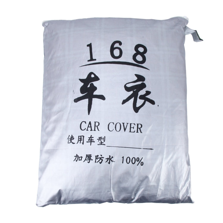 PEVA Anti-Dust Waterproof Sunproof Hatchback Car Cover with Warning Strips, Fits Cars up to 3.7m(144 inch) in Length, 144inch (S)