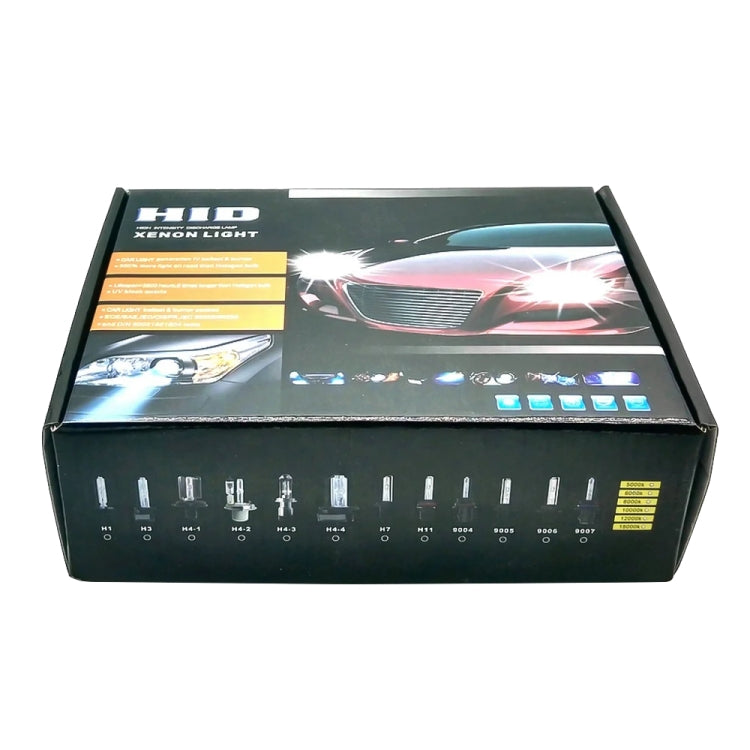 12V 35W H4-3 HID Xenon Light High Intensity Discharge Lamp Kit, Color Temperature: 6000K, H4+35W 6000K