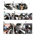 DC12V 35W HB3/9005 HID Xenon Light Single Beam Super Vision Waterproof Head Lamp, Color Temperature: 4300K, Pack of 2, 9005