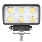 LML-1518 18W 1260-1350LM Epistar 6 LED White 30 Degree Spot Beam Car LED Light Waterproof IP67, DC 10-30V, Spot Light+18W 1350LM