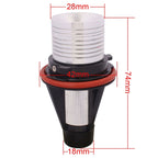 MZ E39 3W 240LM LED Super Bright Car Angel Eyes White Daytime Running Marker Light for BMW E39, DC 8-30V, 1 Pair, MZ E39