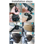 Car Rear Seat Multifunctional Folding Drink Holder, Car