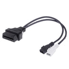 2 x 2 Pin to 16 Pin OBDII Diagnostic Cable for Audi, 2 x 2 Pin to 16 Pin