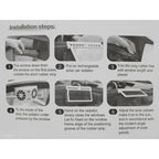 2W Solar Powered Car Auto Air Vent Cool Fan Cooler Ventilation System Radiator, with Temperature Display, 2W Solar Powered Fan