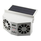 2W Solar Powered Car Auto Air Vent Cool Fan Cooler Ventilation System Radiator, with Temperature Display, 2W Solar Powered Fan