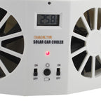 2W Solar Powered Car Auto Air Vent Cool Fan Cooler Ventilation System Radiator, with Temperature Display, 2W Solar Powered Fan