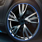 Universal Decorative Scratchproof Stickup 8M Flexible Car Wheel Hub TRIM Mouldings Decoration Strip, 15 inch, 8m
