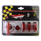 Flip-up Start Ignition Switch Panel and Accessories for Racing Sport , Three-pole