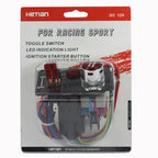 Carbon Fiber Flip-up Start Ignition Switch Panel and Accessories for Racing Sport , Carbon Fiber