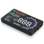 A8 5.5 inch Car OBDII HUD Warning System Vehicle-mounted Head Up Display Projector with LED, Support Fuel Consumption & Over Speed Alarm & Water Temperature & Fault Diagnosis, A8