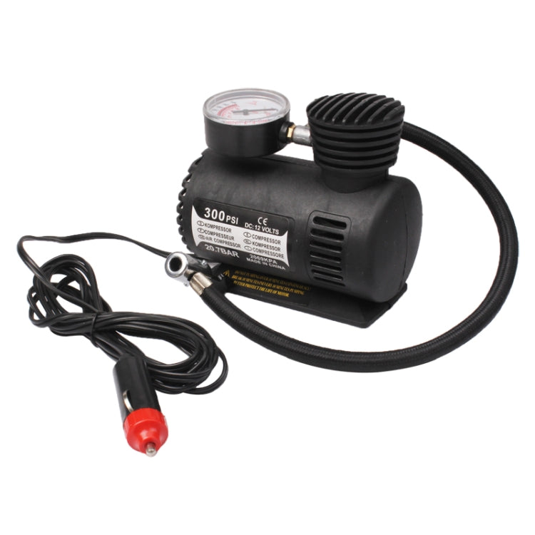 Portable Mini Auto Electric Air Compressor with Car Charger (300 PSI / DC 12V)