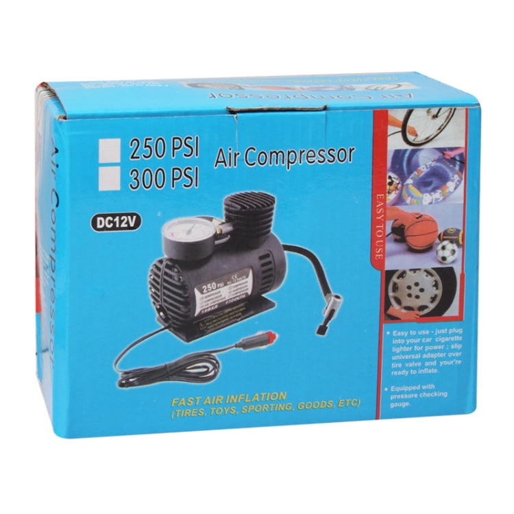 Portable Mini Auto Electric Air Compressor with Car Charger (300 PSI / DC 12V)