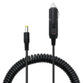 2A Car 4.0 x 1.7mm Power Supply Adapter Plug Coiled Cable Car Charger, Length: 40-140cm, 4.0 x 1.7mm