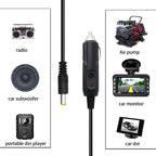 2A Car 4.0 x 1.7mm Power Supply Adapter Plug Coiled Cable Car Charger, Length: 40-140cm, 4.0 x 1.7mm