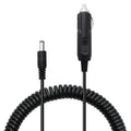 2A 5.5 x 2.1mm DC Power Supply Adapter Plug Coiled Cable Car Charger, Length: 40-140cm, 5.5 x 2.1mm