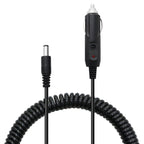 2A 5.5 x 2.1mm DC Power Supply Adapter Plug Coiled Cable Car Charger, Length: 40-140cm, 5.5 x 2.1mm