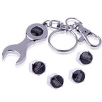 Tire Valve Caps 4 pcs with Wrench Keychain, Tire Valve Caps