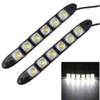 MZ 3W 2 PCS 160LM 6 LED SMD 5050 Flexible Snake LED Car Daytime Running Lights, DC 12V, 3W