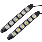 MZ 3W 2 PCS 160LM 6 LED SMD 5050 Flexible Snake LED Car Daytime Running Lights, DC 12V, 3W