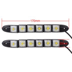 MZ 3W 2 PCS 160LM 6 LED SMD 5050 Flexible Snake LED Car Daytime Running Lights, DC 12V, 3W