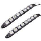 2 PCS  4W 8 LED SMD 5050 Flexible Snake LED Car Daytime Running Lights, DC 12V, 4W