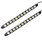2 PCS  6W 12 LED SMD 5050 Flexible Snake LED Car Daytime Running Lights, DC 12V, 6W