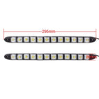 2 PCS  6W 12 LED SMD 5050 Flexible Snake LED Car Daytime Running Lights, DC 12V, 6W