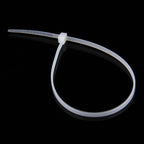 500 PCS 3 x 150mm Self-Locking Nylon Cable Wire Zip Ties, 3mm x 150mm Black, 3mm x 150mm White