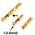 100pcs DIY Crimp Terminal Female to Male Ring Connector, Cable size: 1-2.5mm2 (100pcs in one packaging, the price is for 100pcs), Female to Male