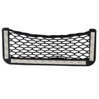 Car Net Pockets 20cm x 8cm Automotive Storage String Bag with Adhesive, 20 x 8cm