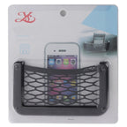Car Net Pockets 12cm x 6cm Automotive Storage String Bag with Adhesive, 12x6cm