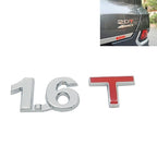 3D Universal Decal Chromed Metal Car Emblem Badge Sticker Car Trailer Gas Displacement Identification, Size: 8.5x2.5 cm, 1.6T, 1.8T, 2.0T, 2.2T, 2.4T, 2.5T, 2.8T, 3.0T