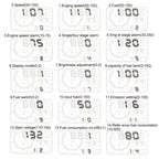 W02 5.5 inch Car OBDII HUD Fuel Consumption Warning System Vehicle-mounted Head Up Display Projector with LED, W02
