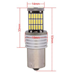 2 PCS 1156 9W 450LM White Light 45 LED 4014 SMD Car Brake Light Steering Light Bulb, DC 12V, 1156