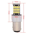 2 PCS 1157 9W 450LM White Light 45 LED 4014 SMD Car Brake Light Steering Light Bulb, DC 12V, 1157