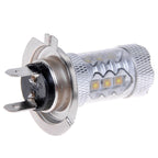 2 PCS H7 800 Lumen 80W 16-3535-LEDs 6000K White Light Car LED Fog Light, DC 12-24V, H7 80W
