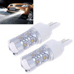 2 PCS 7443 650 Lumen 50W 10-3535-LEDs 6500K White Light Brake Light, DC 12-24V, 7443
