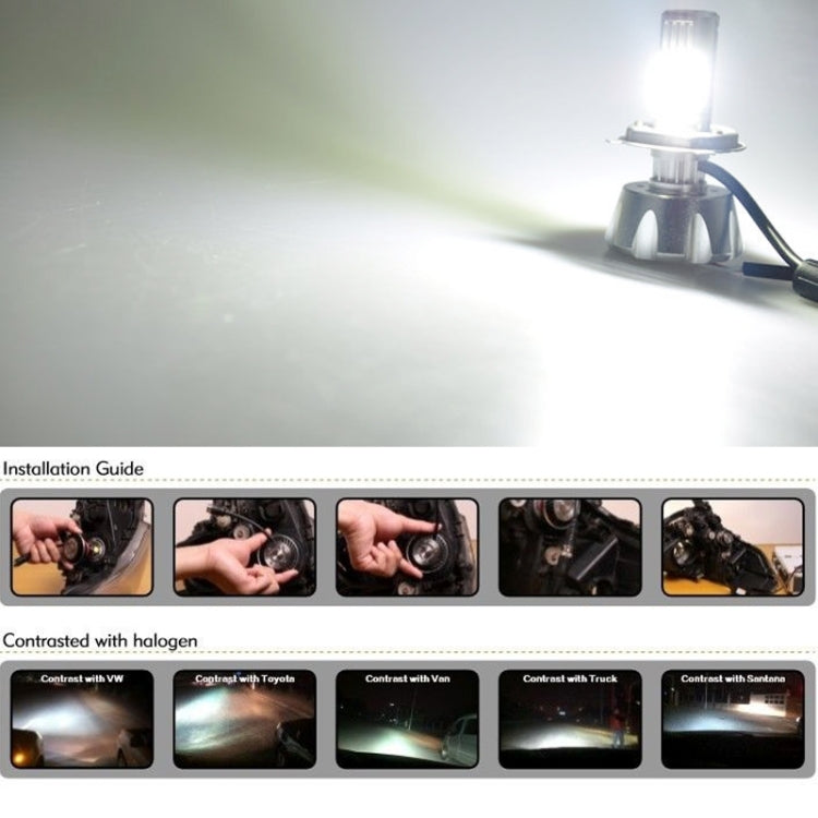 2 PCS 7440 650 Lumen 50W 10-3535-LEDs 6500K White Light  Car Brake Light, DC 12-24V, 7440