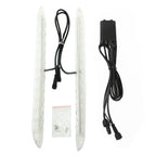 Car Waterproof White 2 x 12 LED DRL Daytime Running Lights, DC 12V, White DC 12V
