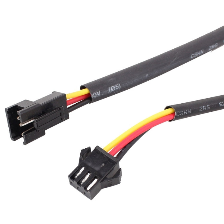 2 PCS  3W 180LM 6500K 597-577nm White + Yellow Wired LED Tube Daytime Running Light DRL Steering Lamp, DC12V, Lamp Length:30cm, 3W 180LM