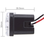 2 PCS MZ 9W 540LM 6500K 3-LED White Light Wired Car Daytime Running Light Fog Lamp, DC12-24V,Light Wire: 15cm, MZ 9W