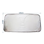 6 in 1 Summer Accessories Coated Silver Car Sun Shade Cloth Set, Random Color Delivery, 6 in 1 Sun Shade