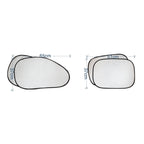6 in 1 Summer Accessories Coated Silver Car Sun Shade Cloth Set, Random Color Delivery, 6 in 1 Sun Shade
