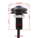 2 PCS  22.5mm 2W 200LM White + Yellow Light 4 LED SMD 5630 Eagle Eye Car Steering Light Daytime Running Light, 0