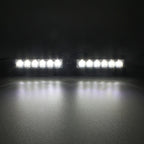 2 PCS  6 inch 6 LED 2 x 18W Car Flash Warning Light Red + Blue Change White Waterproof Emergency Light, DC 12V, Light Red + Blue Change White
