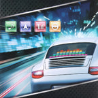 5 Colors Music Active EL Car Sticker Equalizer with Car Charger, Size: 90cm x 10cm, 90 x 10cm