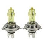 2 X H4 HOD Halogen Bulbs 12V 100W 2400 LM 3500K Yellow Light Headlights, H4