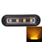 12W 720LM 4-LED 18 Flash Patterns Car Strobe Emergency Warning Light Lamp, DC 12V, 4-LED Yellow Light, 4-LED White Light, 4-LED Blue Light, 4-LED White + Red Light, 4-LED White + Yellow Light, 4-LED Red + Blue