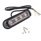 12W 720LM 4-LED 18 Flash Patterns Car Strobe Emergency Warning Light Lamp, DC 12V, 4-LED Yellow Light, 4-LED White Light, 4-LED Blue Light, 4-LED White + Red Light, 4-LED White + Yellow Light, 4-LED Red + Blue