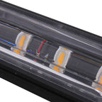 12W 720LM 4-LED 18 Flash Patterns Car Strobe Emergency Warning Light Lamp, DC 12V, 4-LED Yellow Light, 4-LED White Light, 4-LED Blue Light, 4-LED White + Red Light, 4-LED White + Yellow Light, 4-LED Red + Blue